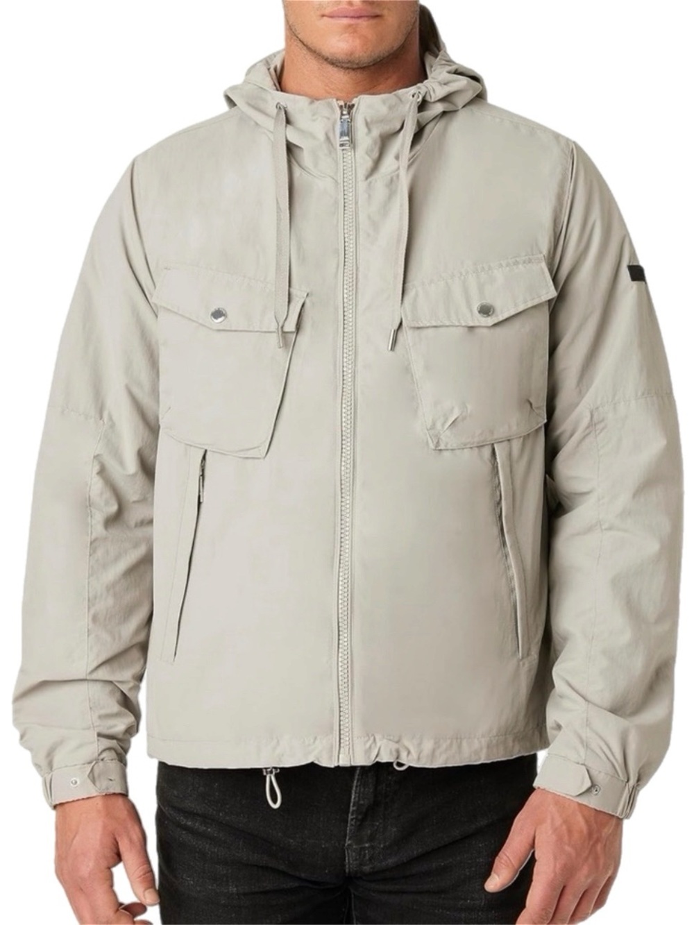 NWT Men's $98 MSRP Vince Camuto Ripstop Nylon Hooded Utility Windbreaker XXL